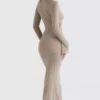Giovanna Maxi-jurk met bloemenkant