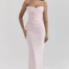 Giuliana Ballerina roze satijnen maxi-rok