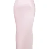 Giuliana Ballerina roze satijnen maxi-rok