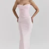 Giuliana Ballerina roze satijnen maxi-rok
