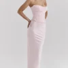 Giuliana Ballerina roze satijnen maxi-rok