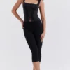 Halima zwarte capribroek
