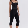 Halima zwarte capribroek