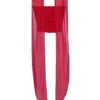Hallie Holly Red strapless korset-top met afneembare halssjaal
