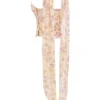 Hallie Honeyflower Print Strapless Korsetten met sjaal