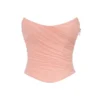 Hallie Peach strapless korset met halssjaal