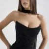 Hallie Zwart Strapless Korsetten met Sjaal