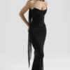 Hallie Zwart Strapless Korsetten met Sjaal