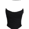 Hallie Zwart Strapless Korsetten met Sjaal