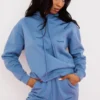 Halo Azure katoenen fleece-rug oversized Hoodie