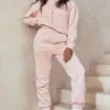 Halo Blush katoenen Hoodie met fleece binnenkant