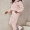 Halo Blush katoenen Hoodie met fleece binnenkant