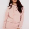 Halo Blush katoenen Hoodie met fleece binnenkant