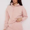 Halo Blush katoenen Hoodie met fleece binnenkant