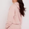 Halo Blush katoenen Hoodie met fleece binnenkant