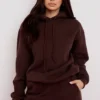Halo Chocolate katoenen fleece-back oversized Hoodie
