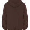 Halo Chocolate katoenen fleece-back oversized Hoodie