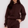 Halo Chocolate katoenen fleece-back oversized Hoodie