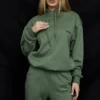 Halo Moss katoenen fleece-back oversized Hoodie