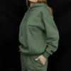 Halo Moss katoenen fleece-back oversized Hoodie