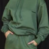Halo Moss katoenen fleece-back oversized Hoodie
