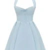 Harriet Bluebell katoenen halter mini-jurk