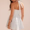 Harriet Bluebell katoenen halter mini-jurk