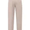Hayden beige getailleerde broek met hoge taille