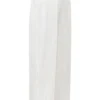 Hayden witte broek met fijne streep en hoge taille