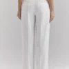 Hayden witte broek met wijde pijpen en hoge taille