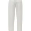 Hayden witte broek met wijde pijpen en hoge taille