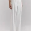 Hayden witte broek met wijde pijpen en hoge taille