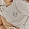 Haze lichtgrijs gemêleerd Sweatshirt met ronde hals