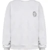 Haze lichtgrijs gemêleerd Sweatshirt met ronde hals
