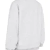 Haze lichtgrijs gemêleerd Sweatshirt met ronde hals