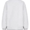 Haze lichtgrijs gemêleerd Sweatshirt met ronde hals