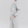 Haze lichtgrijs gemêleerd Sweatshirt met ronde hals