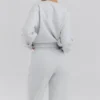 Haze lichtgrijs gemêleerd Sweatshirt met ronde hals
