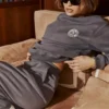 Haze Slate sweatshirt met ronde hals