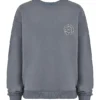 Haze Slate sweatshirt met ronde hals
