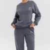 Haze Slate sweatshirt met ronde hals