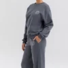 Haze Slate sweatshirt met ronde hals