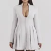 Heiress French Dove Contour mini-jurk