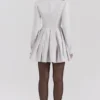 Heiress French Dove Contour mini-jurk