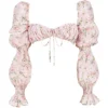 Henrietta roze bloemenbralette met plooien als top