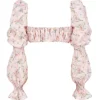 Henrietta roze bloemenbralette met plooien als top