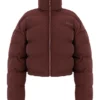 Hero Chocolate oversized pufferjas in C-vorm