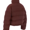 Hero Chocolate oversized pufferjas in C-vorm