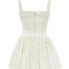 Honor Buttermilk mini-jurk met lintdetails