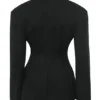 Hudson zwarte Blazer met zandloperfiguur